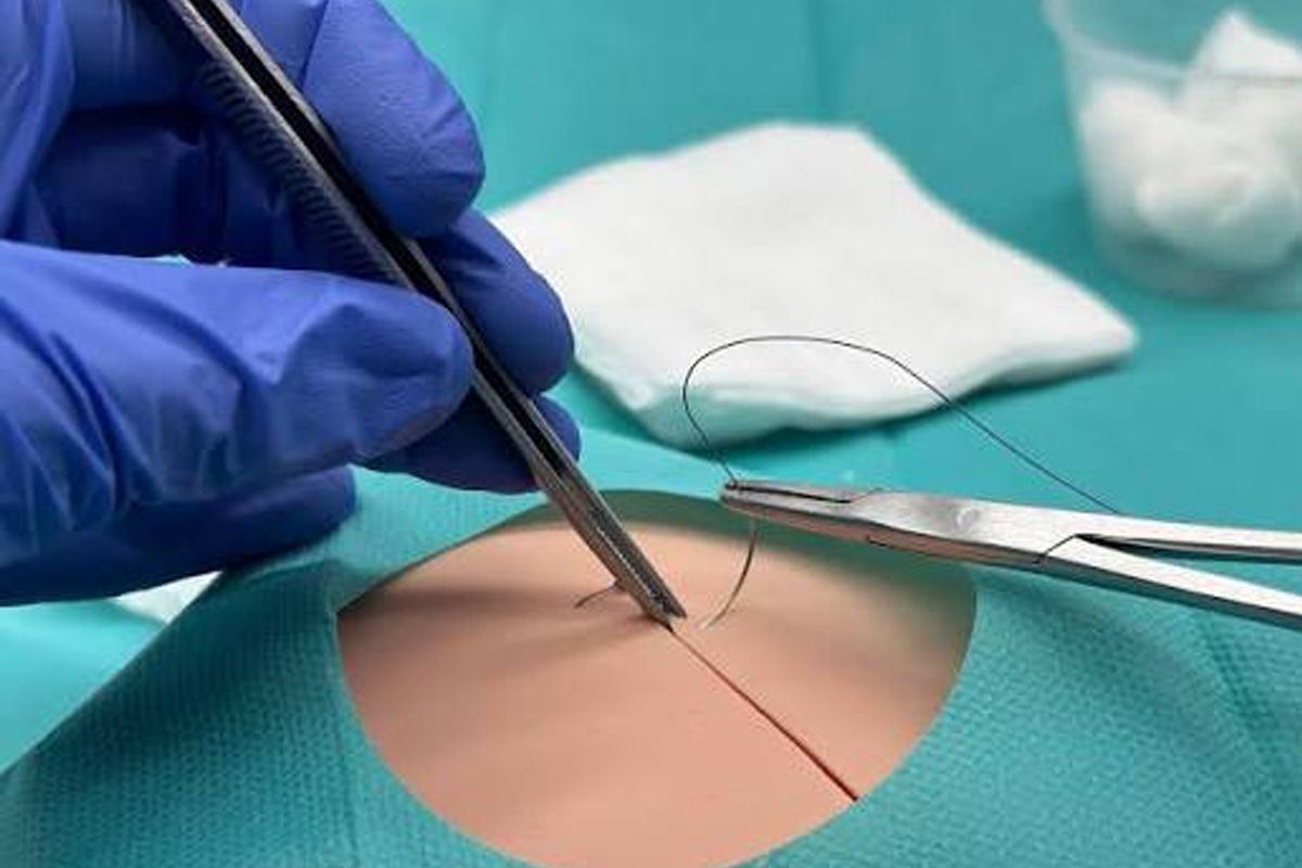 Wound suturing service at ABM Hospital