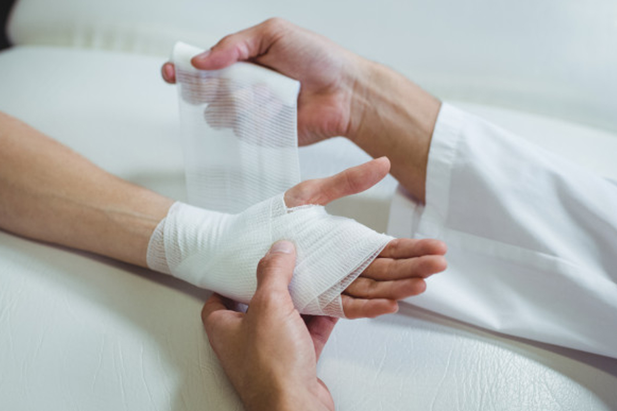 Medium wound dressing at ABM Hospital