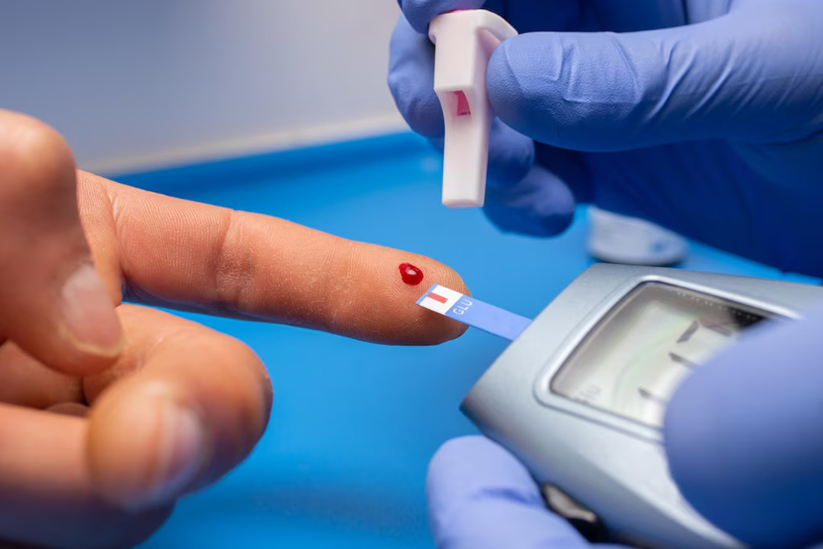 GRBS blood glucose test at ABM Hospital