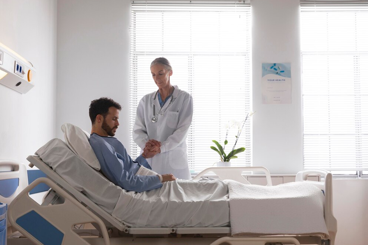 Air-conditioned patient room at ABM Hospital